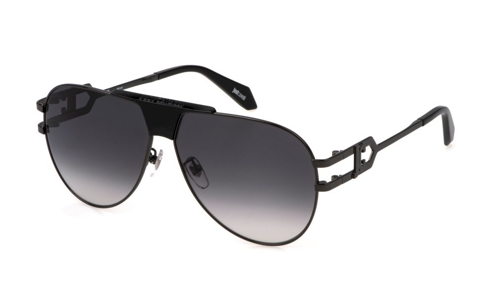 Sunglasses Just Cavalli SJC095 (0568) color bachelite lucida totale lenses smoke gradient