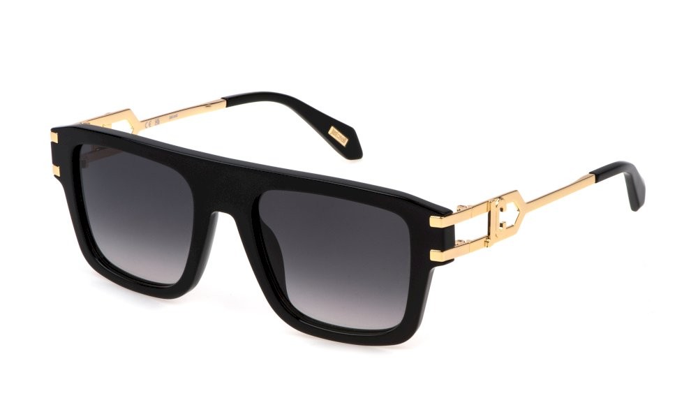 Sonnenbrillen Just Cavalli SJC096 (0700) farbe nero lucido gläser smoke gradient