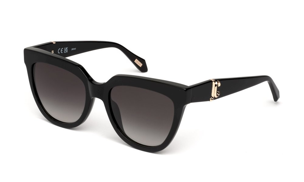 Sunglasses Just Cavalli SJC105 (0700) color nero lucido lenses smoke gradient