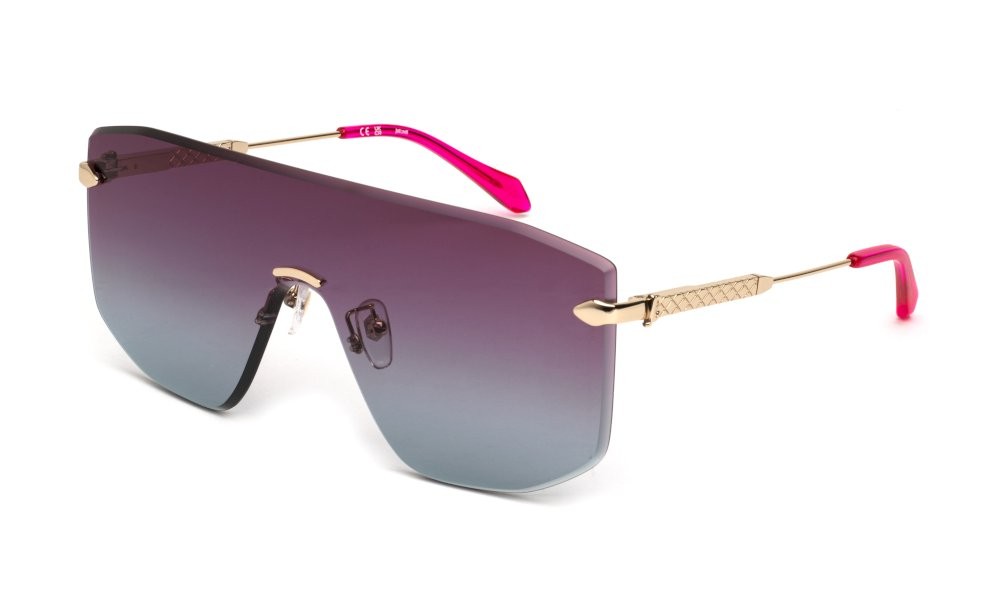 Sunglasses Just Cavalli SJC111 (300Y) color oro rose' lucido lenses violet/blue gradient