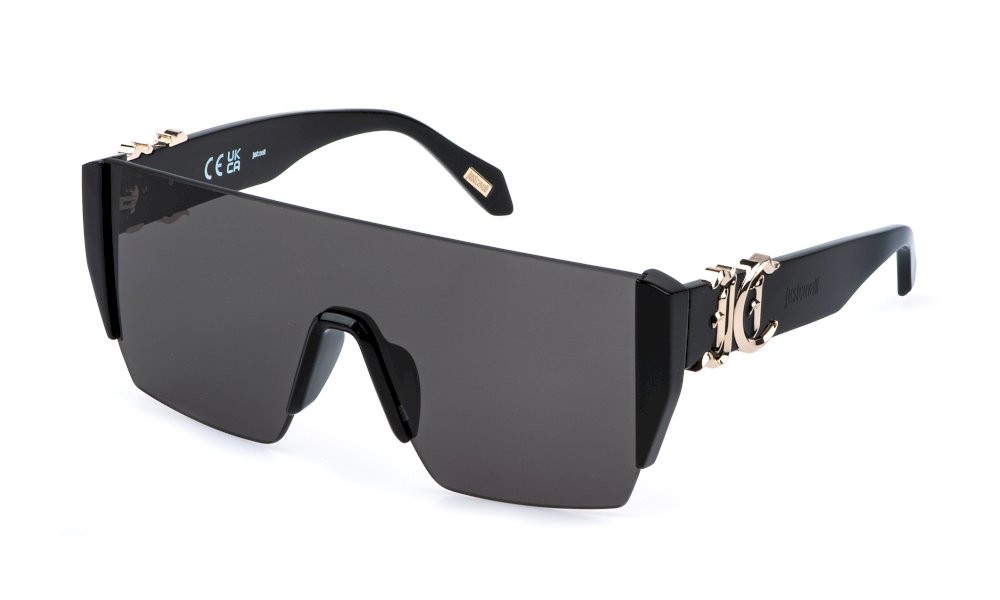 Sunglasses Just Cavalli SJC112 (0700) color nero lucido lenses smoke