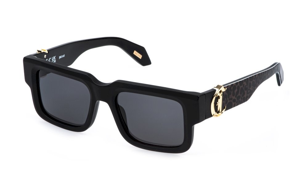 Sunglasses Just Cavalli SJC141V (0703) color nero sabbiato/opaco lenses smoke