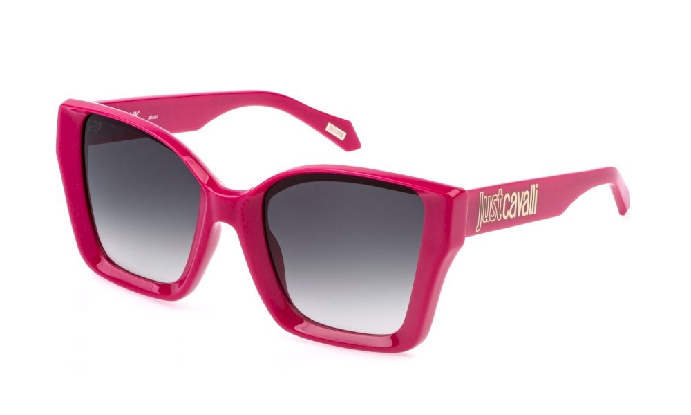 Sunglasses Just Cavalli SJC147 (06UU) color lampone lucido lenses smoke gradient