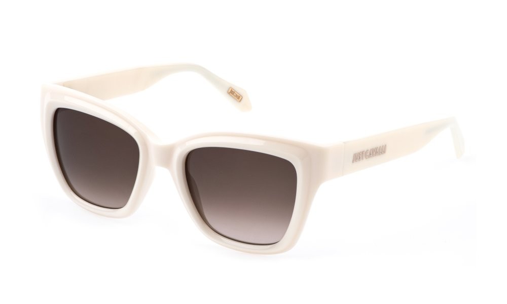 Sunglasses Just Cavalli SJC148 (0CC3) color crema pieno lenses brown gradient