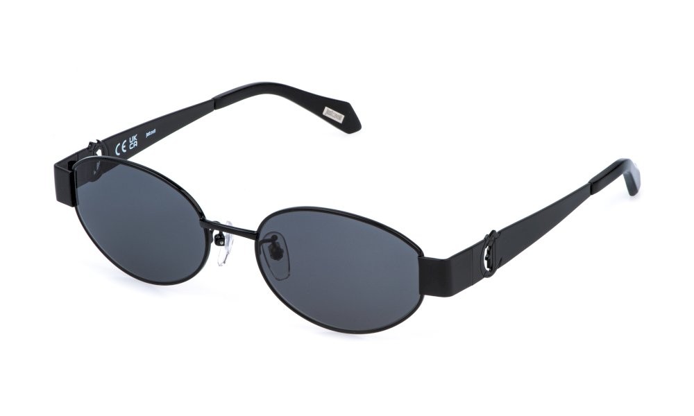 Sunglasses Just Cavalli SJC152 (0530) color nero lucido totale lenses smoke