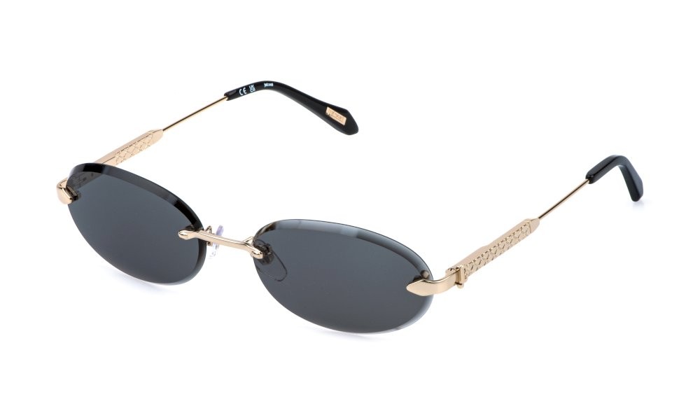 Sunglasses Just Cavalli SJC155 (0300) color oro rose' lucido totale lenses smoke