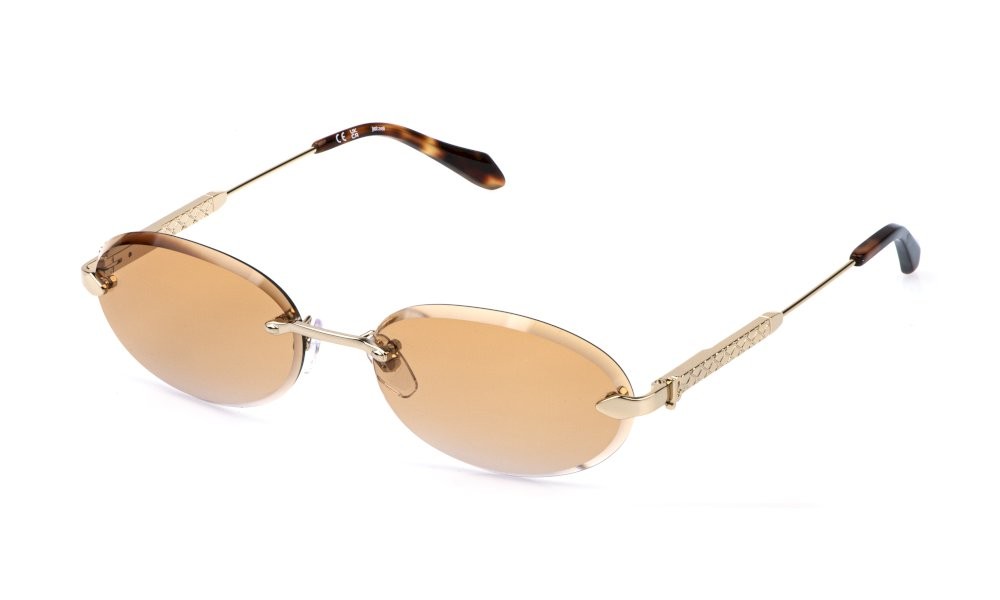 Sunglasses Just Cavalli SJC155 (300Y) color oro rose' lucido lenses orange gradient pink