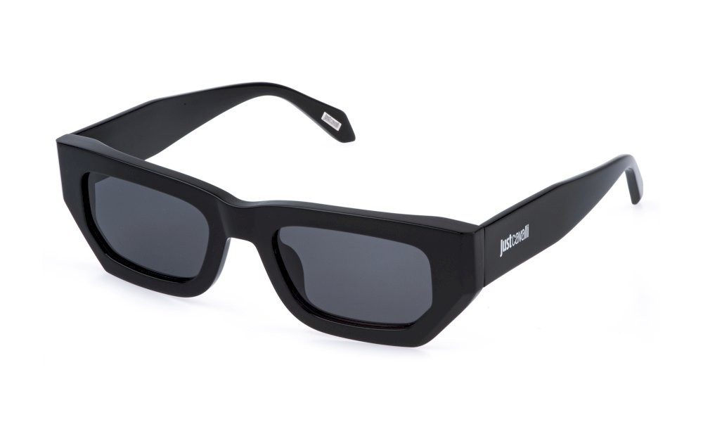 Sunglasses Just Cavalli SJC170 (0700) color nero lucido lenses smoke
