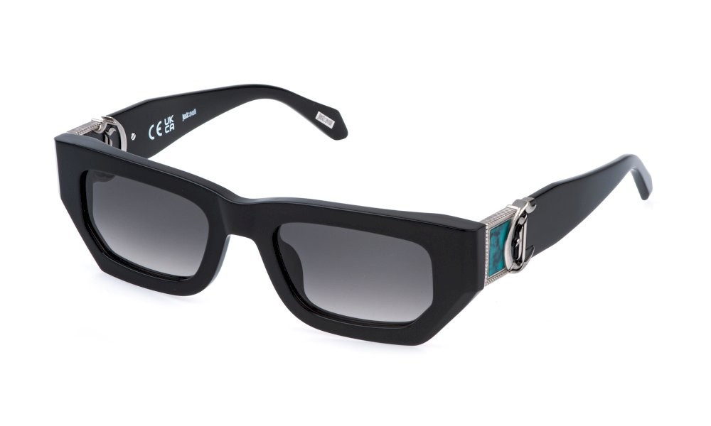 Sunglasses Just Cavalli SJC170V (700Y) color nero lucido lenses smoke gradient