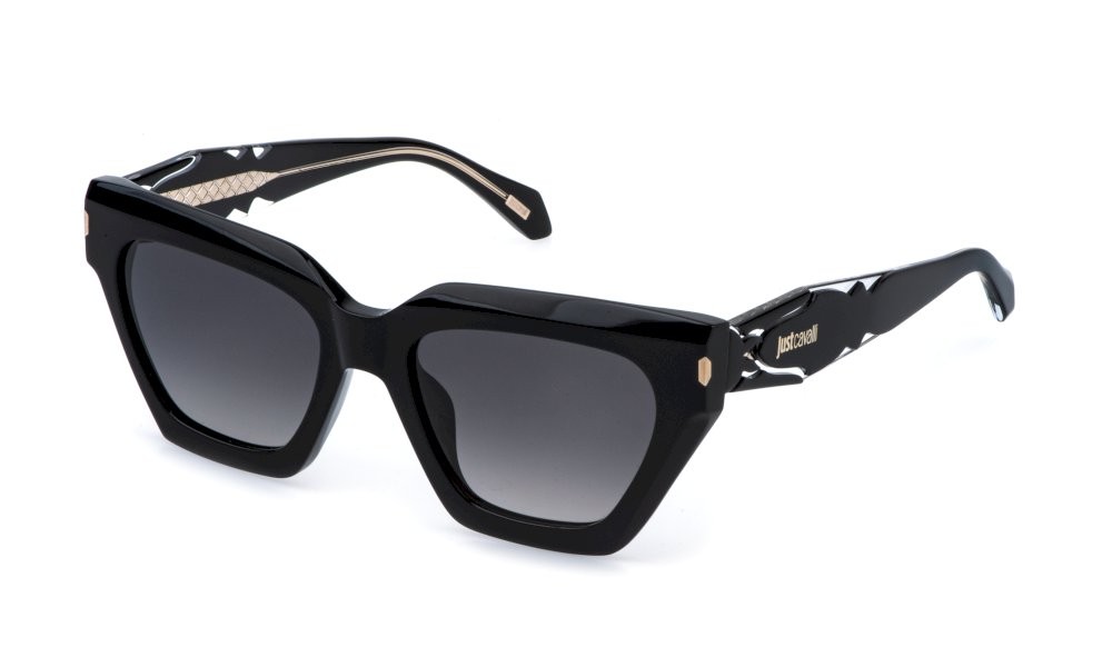 Sunglasses Just Cavalli SJC171 (0700) color nero lucido lenses smoke gradient