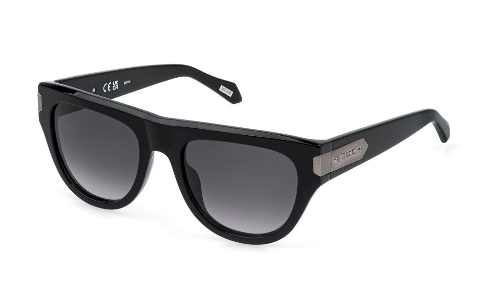 Sunglasses Just Cavalli SJC178 (0700) color nero lucido lenses smoke gradient