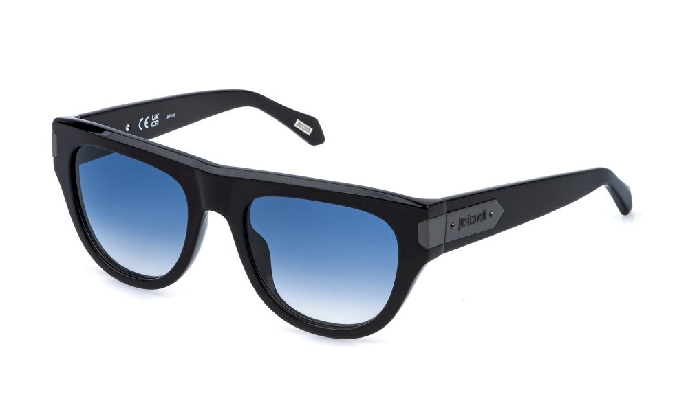 Sunglasses Just Cavalli SJC178V (700Y) color nero lucido lenses blue gradient