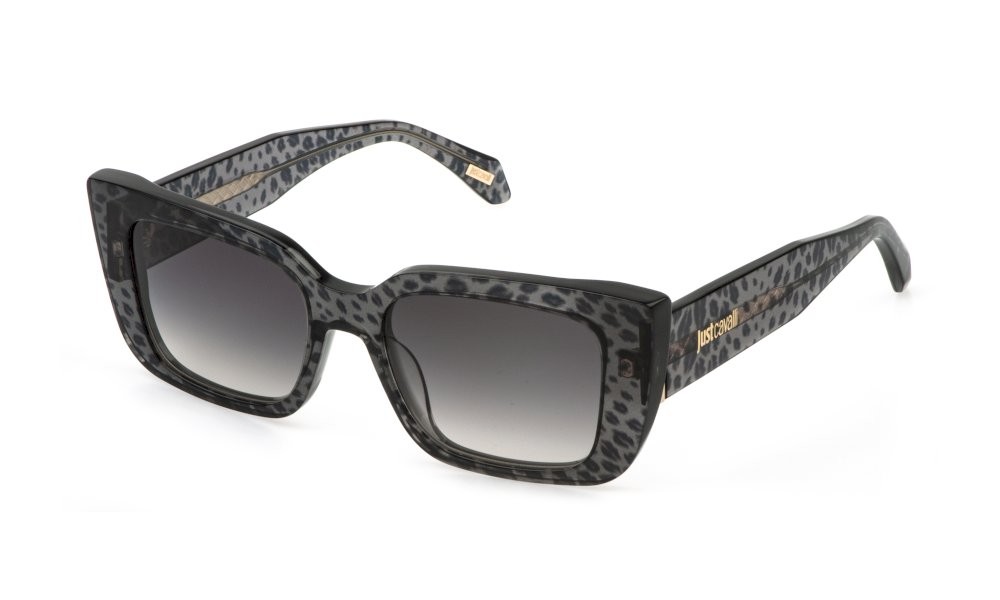 Sunglasses Just Cavalli SJC195V (0GL8) color fantasia grigio lenses smoke gradient