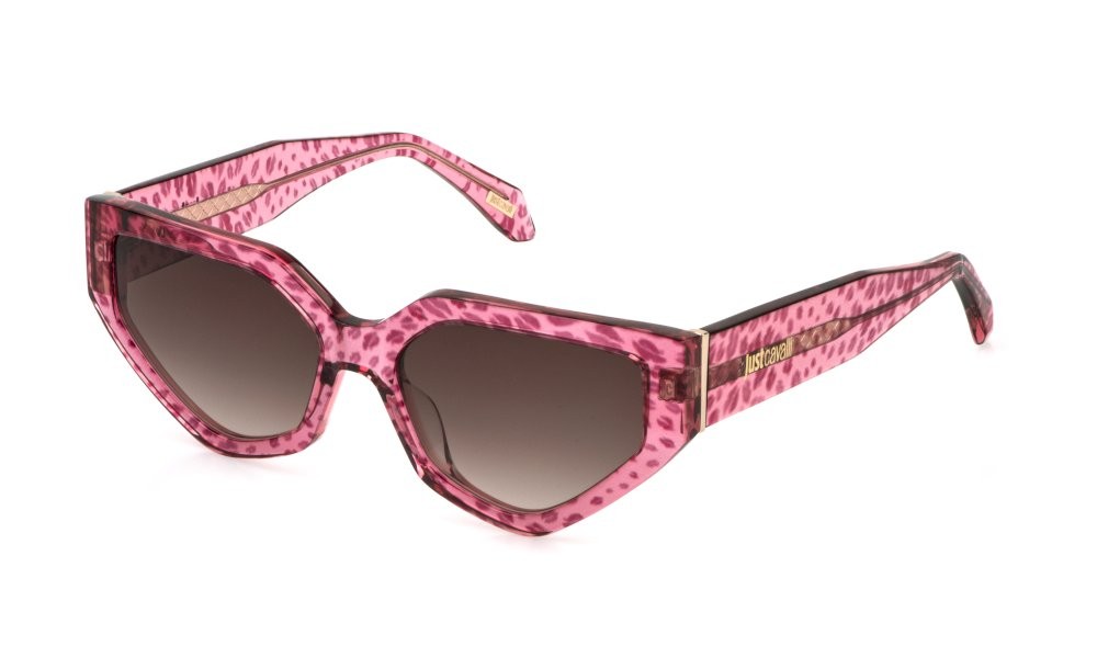 Sunglasses Just Cavalli SJC196V (01KE) color fantasia rosa lenses brown gradient