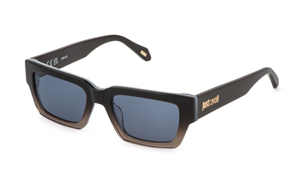 Sunglasses Just Cavalli SJC198 (0APZ) color top marrone+grigio lenses smoke