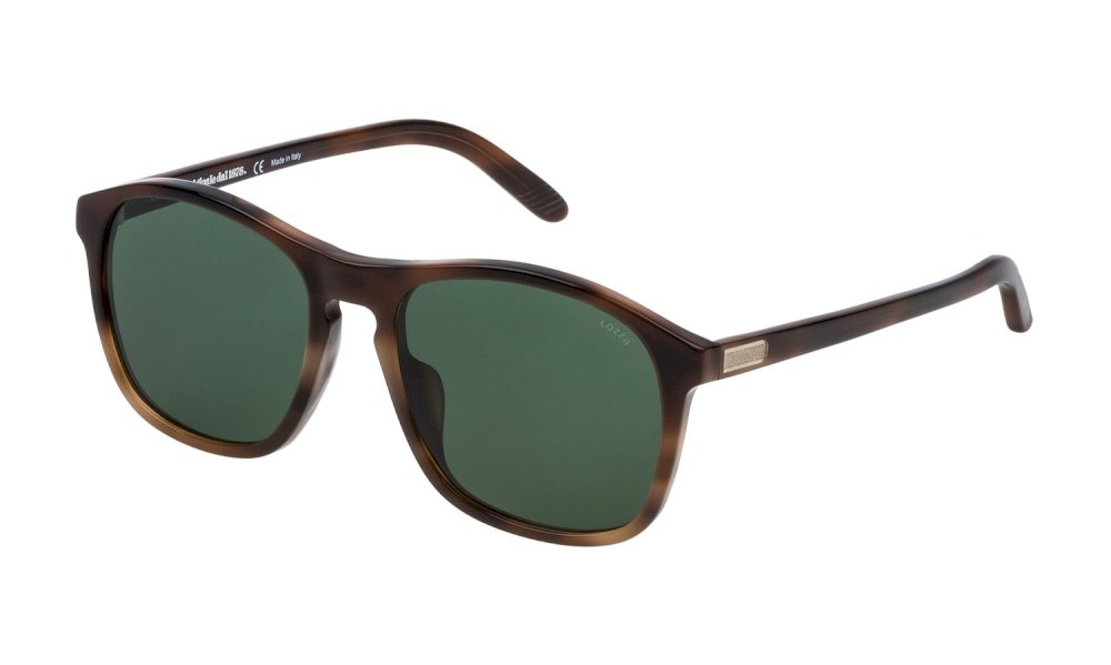 Occhiali da sole Lozza Cooper SL1845F (0752) colore avana scura lucida lenti antiriflesso - green