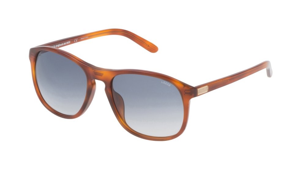 Occhiali da sole Lozza Cooper SL1845L (711L) colore avana chiara lucida lenti blue gradient