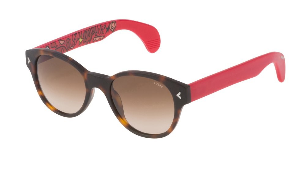 Occhiali da sole Lozza Macho SL1913V (9AJM) colore avana marrone lenti brown gradient