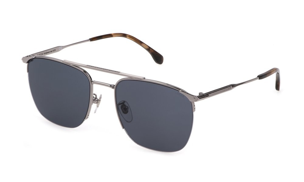 Occhiali da sole Lozza Portofino 6 SL2408 (0509) colore rutenio lucido totale lenti blue 