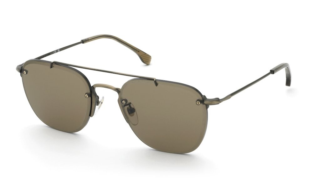 Occhiali da sole Lozza Gubbio 4 SL2434 (SRFY) colore oro antico opaco lenti brown