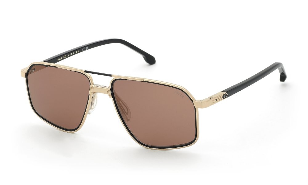 Sonnenbrillen Lozza Luis Figo SL2447 (0300) farbe oro rose' lucido gläser brown