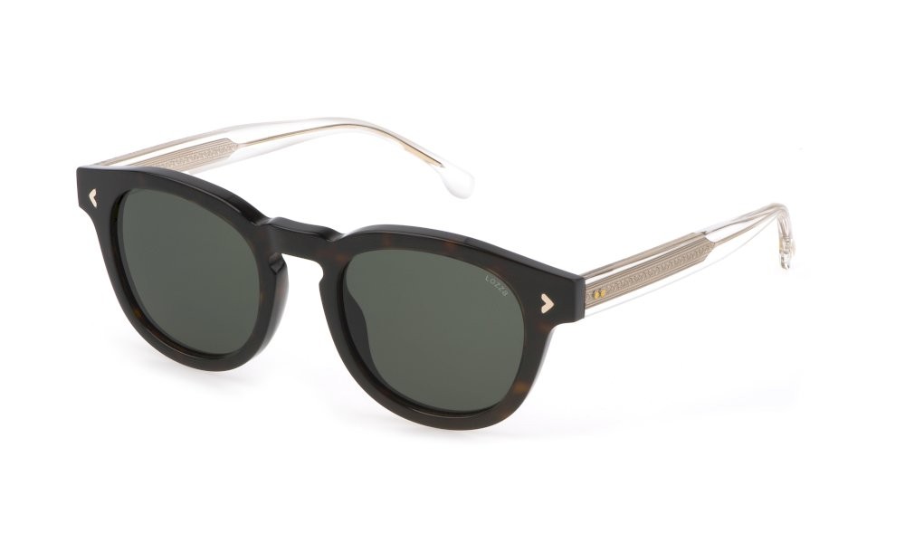 Sonnenbrillen Lozza SL4299 (0722) farbe avana scura lucida gläser green