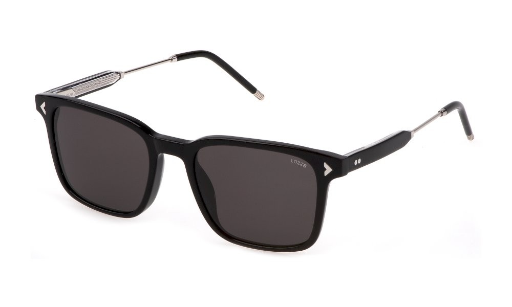 Sonnenbrillen Lozza Sorrento 7 SL4314 (0700) farbe nero lucido gläser smoke 