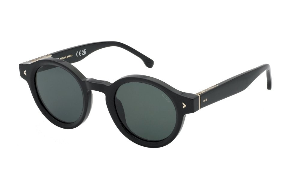 Sonnenbrillen Lozza Sanremo 7 SL4339 (700Y) farbe nero lucido gläser green 