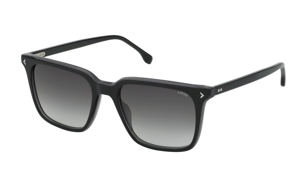 Sonnenbrillen Lozza Amalfi 7 SL4345 (1ALF) farbe top nero+ grigio gläser smoke gradient