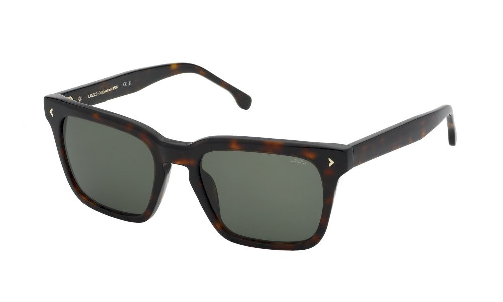 Occhiali da sole Lozza Ischia 4 SL4358 (0714) colore avana scura lucida lenti green