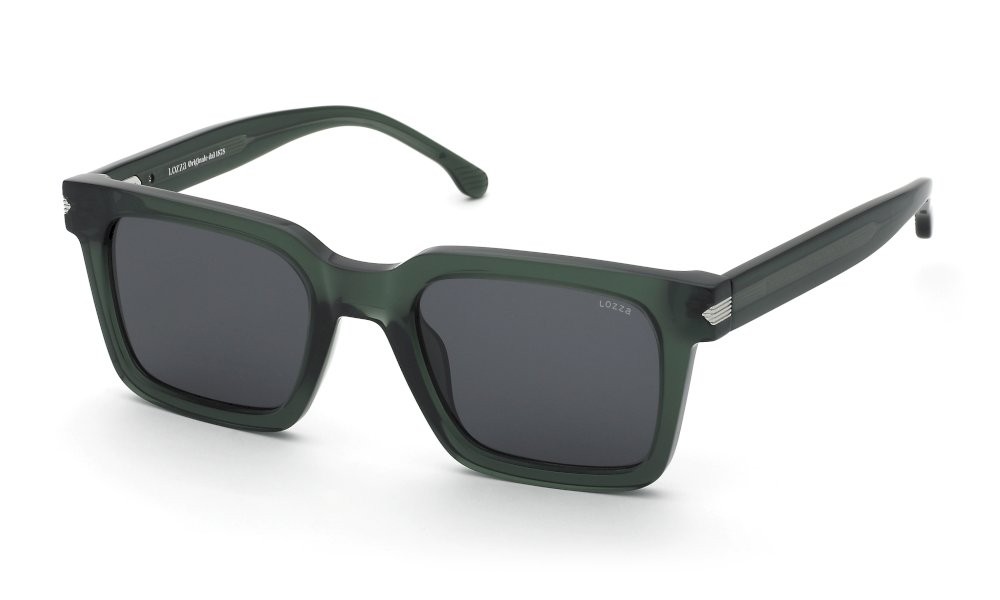 Sonnenbrillen Lozza Maratea 3 SL4382 (03GE) farbe verde trasparente gläser smoke