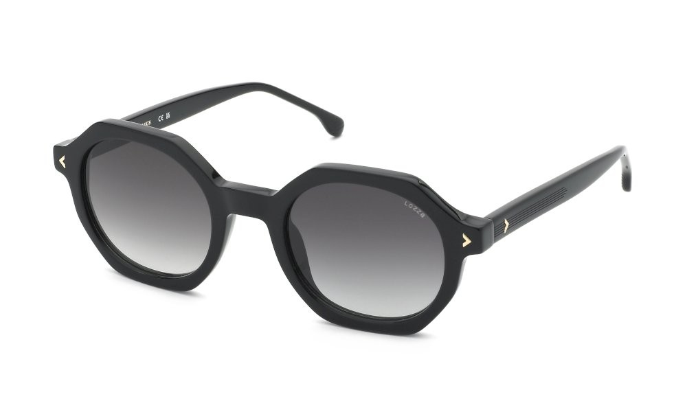 Sonnenbrillen Lozza Elba 4 SL4383 (0700) farbe nero lucido gläser smoke gradient