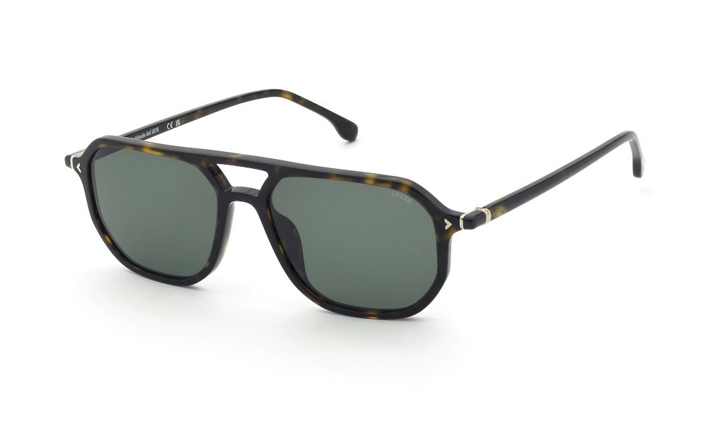 Sunglasses Lozza Roma 11 SL4388 (0722) color avana scura lucida lenses green