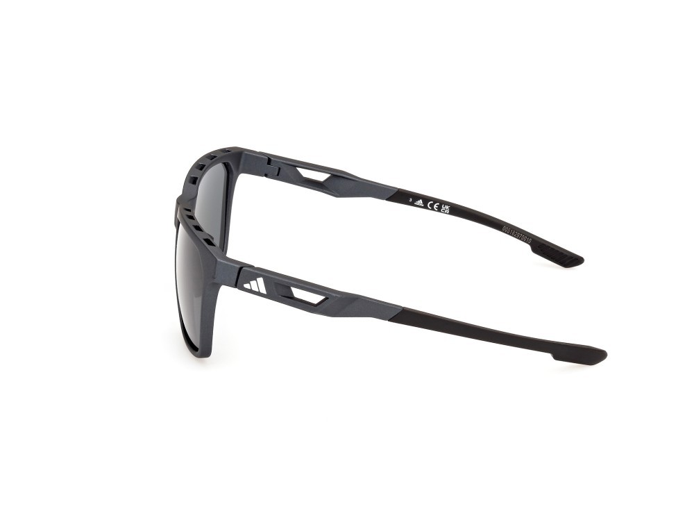Sunglasses Adidas Sport SP0091 (02D) color nero opaco shape navigator lenses fumo