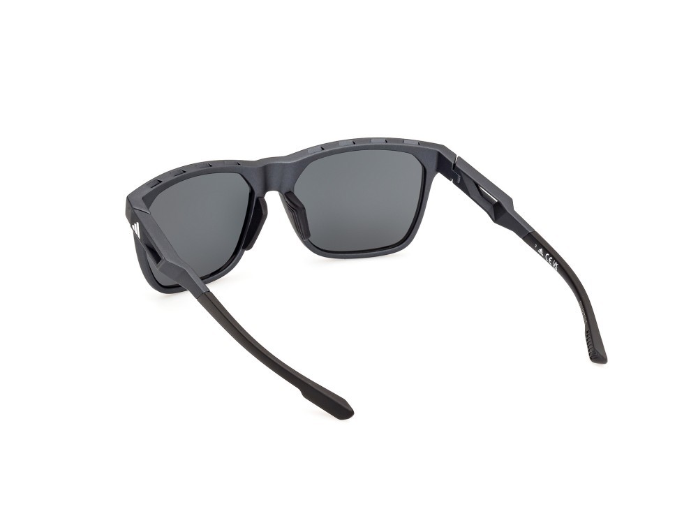 Sunglasses Adidas Sport SP0091 (02D) color nero opaco shape navigator lenses fumo