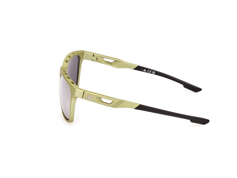 Sonnenbrillen Adidas Sport SP0091 (94Q) farbe verde chiaro opaco form navigator gläser high contrast - verde specchiato