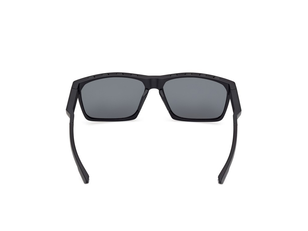 Sunglasses Adidas Sport SP0101 (02D) color nero opaco shape navigator lenses fumo polarizzato