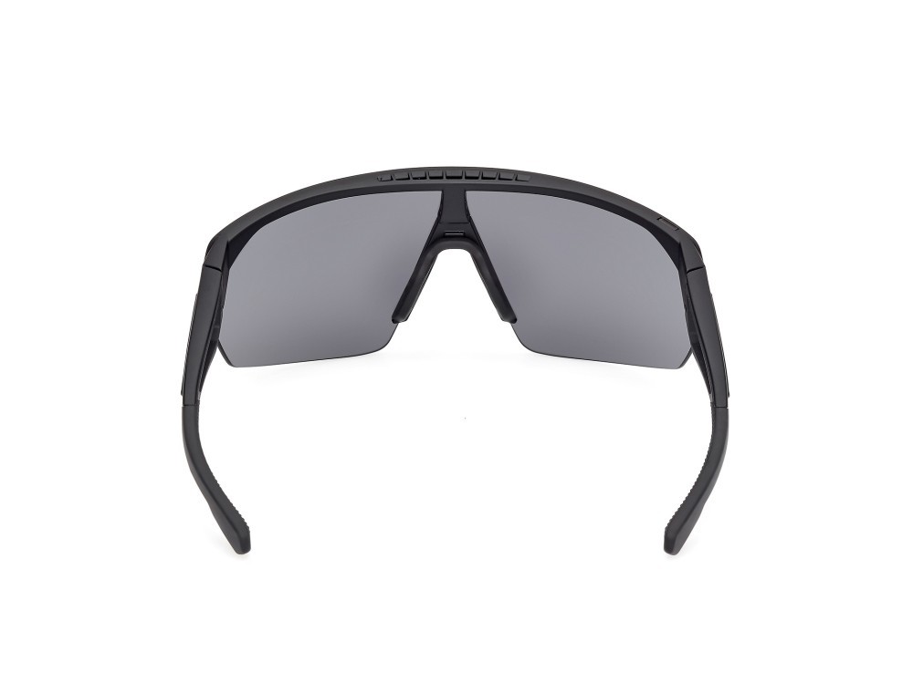 Sunglasses Adidas Sport SP0103 (02A) color nero opaco shape mask lenses high contrast - fumo