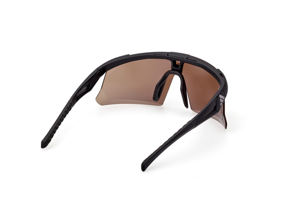 Sonnenbrillen Adidas Sport Dunamis Evo-S SP0107 (02G) farbe nero opaco form maske gläser high contrast - marrone specchiato