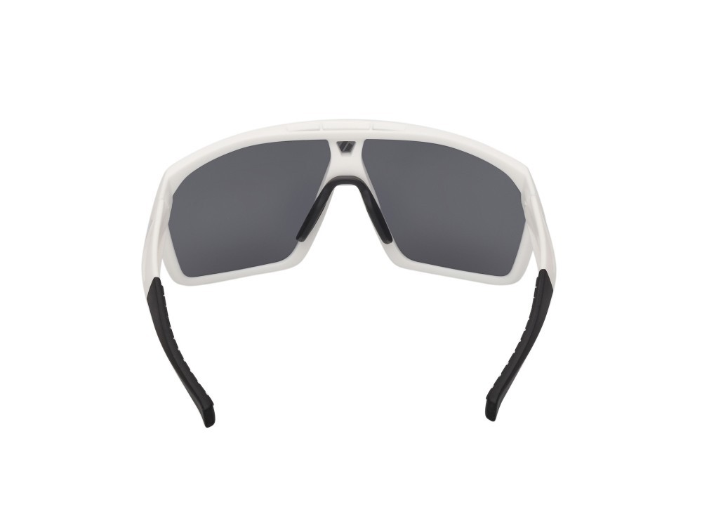 Sunglasses Adidas Sport SP0108 (21A) color bianco opaco shape mask lenses high contrast - fumo