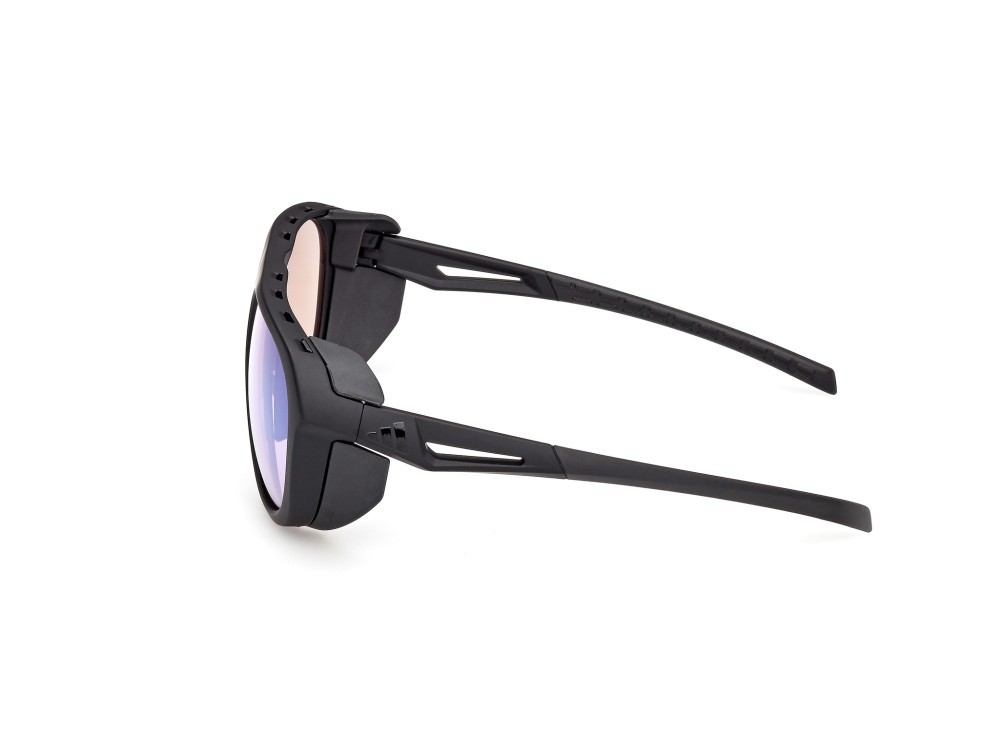 Occhiali da sole Adidas Sport SP0110 (02X) colore nero opaco forma aviator 