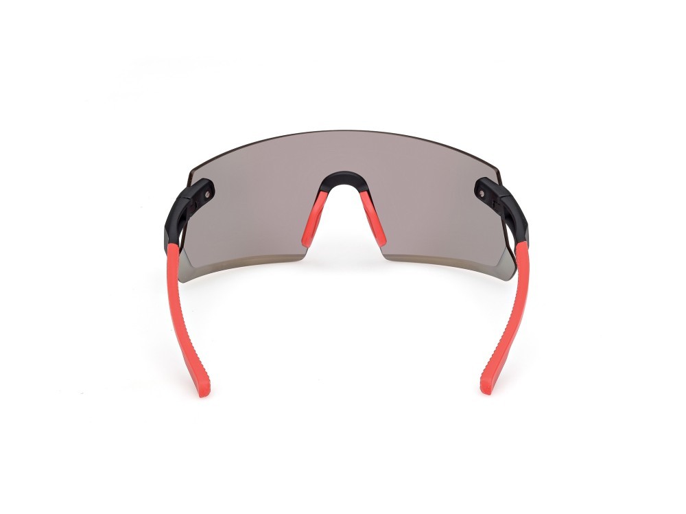 Occhiali da sole Adidas Sport Dunamis S SP0113 (02L) colore nero opaco forma mask lenti high contrast - roviex specchiato