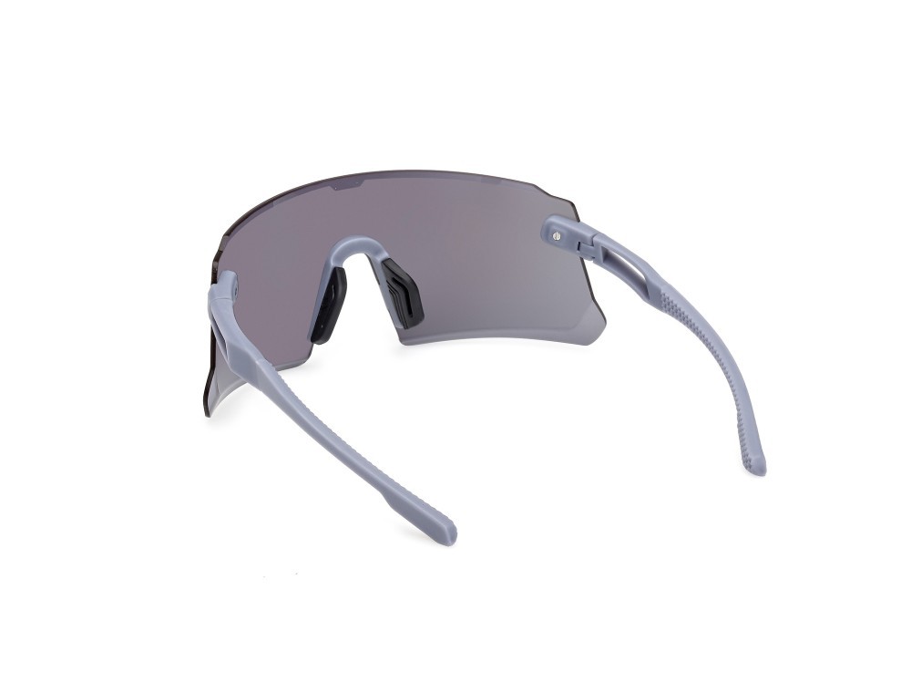 Occhiali da sole Adidas Sport Dunamis Pro S SP0114 (79Z) colore lilla opaco forma mask lenti high contrast -  viola sfumato o specchiato
