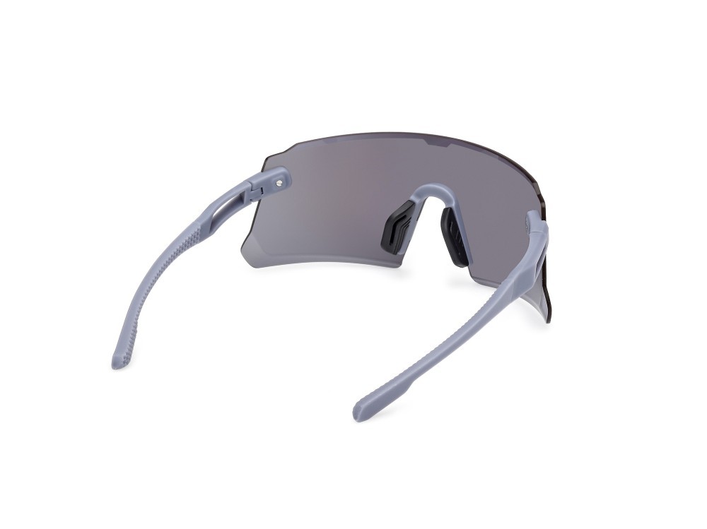 Occhiali da sole Adidas Sport Dunamis Pro S SP0114 (79Z) colore lilla opaco forma mask lenti high contrast -  viola sfumato o specchiato