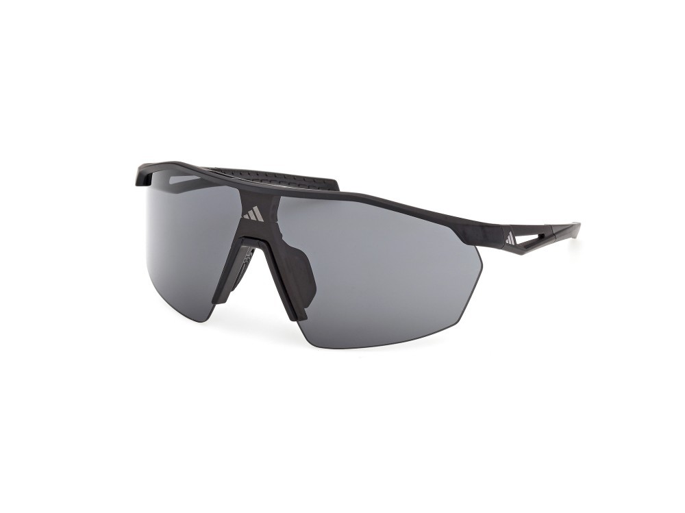 Sonnenbrillen Adidas Sport Anemos Light SP0115 (02A) farbe nero opaco form maske gläser high contrast - fumo