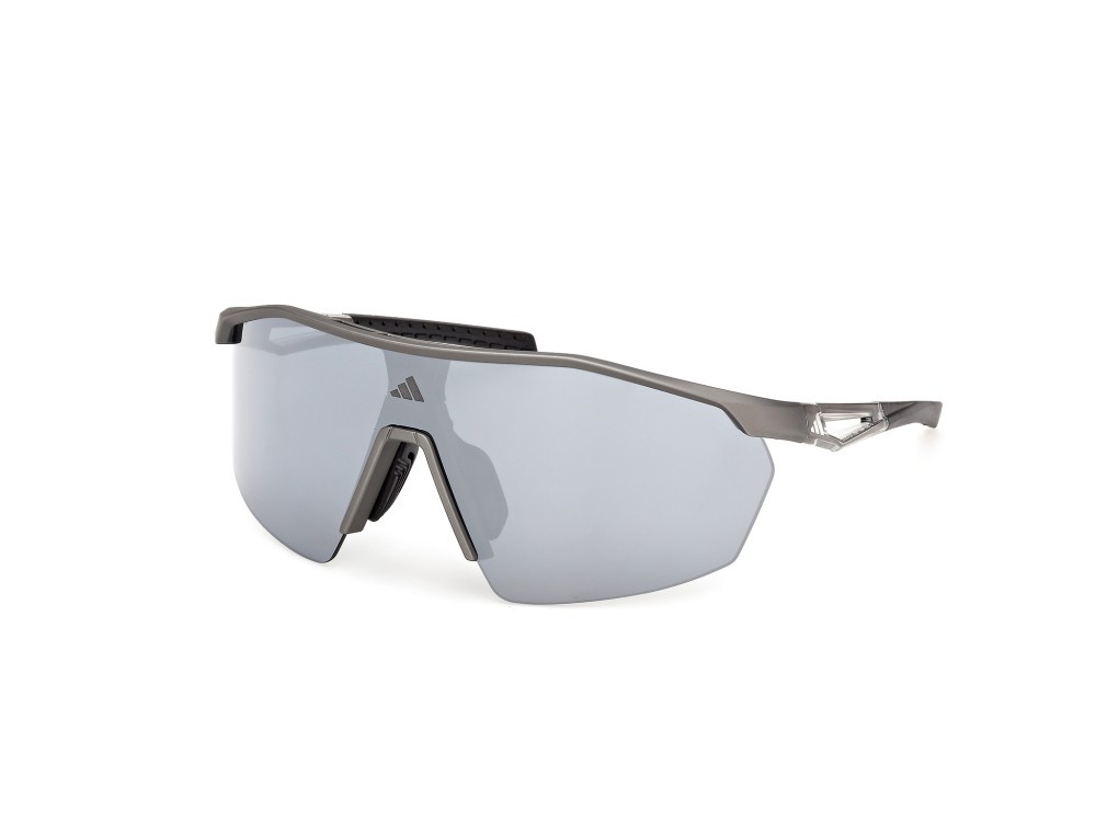 Sunglasses Adidas Sport Anemos Light SP0115 (20C) color grigio opaco - cristallo/monocolore shape mask lenses high contrast -  fumo specchiato