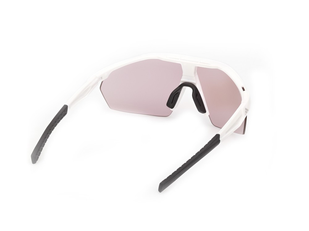 Occhiali da sole Adidas Sport Anemos Light SP0115 (21X) colore bianco opaco forma mask 