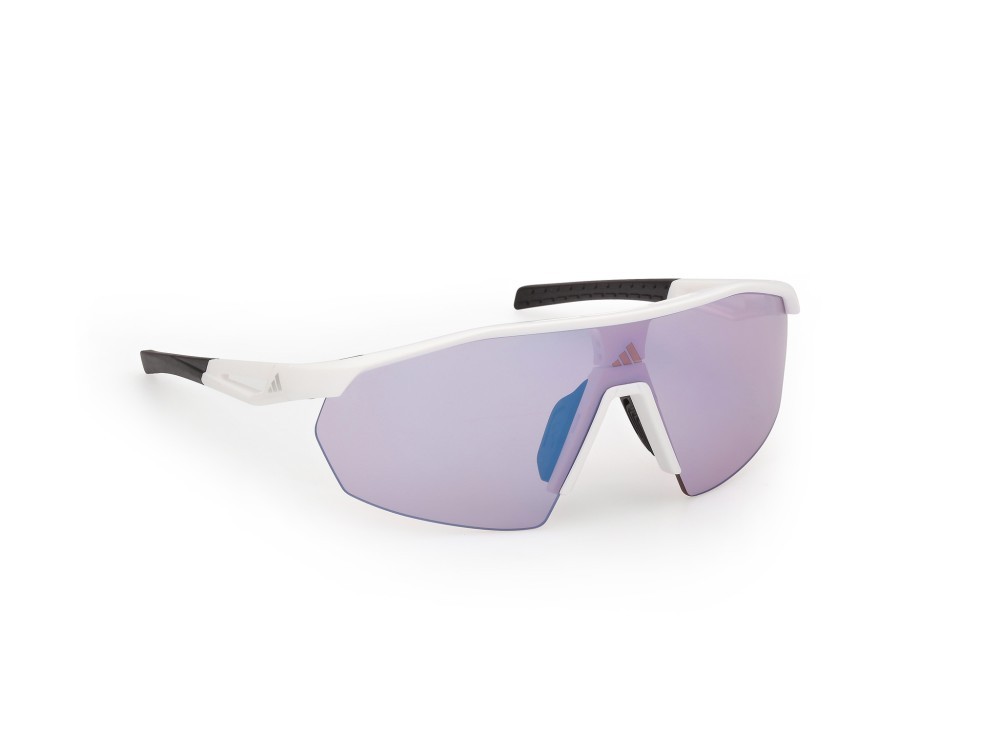 Occhiali da sole Adidas Sport Anemos Light S SP0116 (21X) colore bianco opaco forma mask 