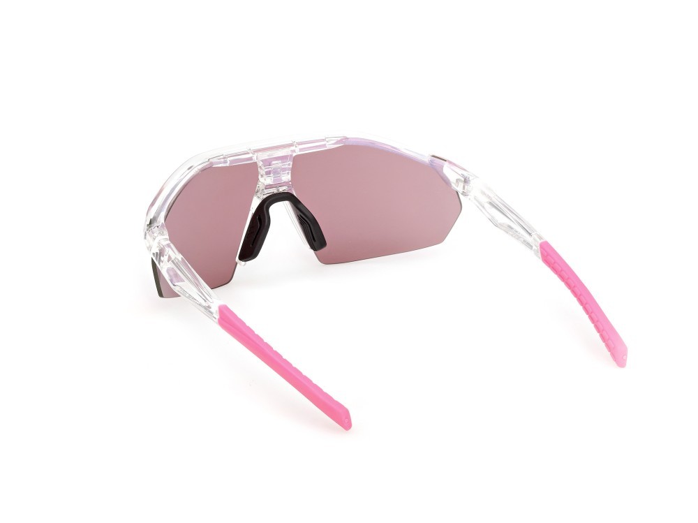 Occhiali da sole Adidas Sport Anemos Light S SP0116 (26Z) colore cristallo  forma mask lenti high contrast - viola sfumato o specchiato