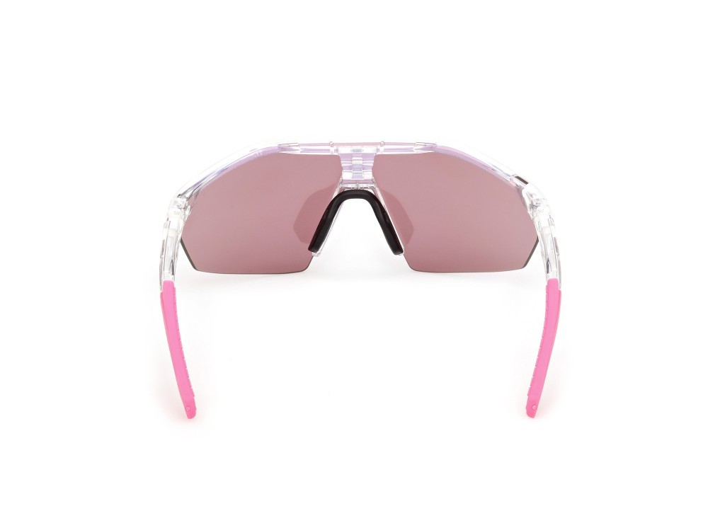 Occhiali da sole Adidas Sport Anemos Light S SP0116 (26Z) colore cristallo  forma mask lenti high contrast - viola sfumato o specchiato